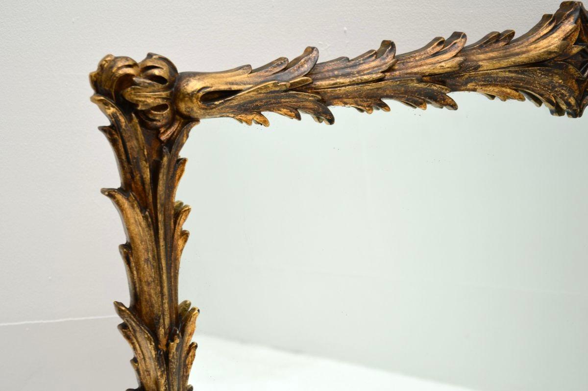 Miroir Antique Italian Gilt Wood Mirror (miroir italien en bois doré) en vente