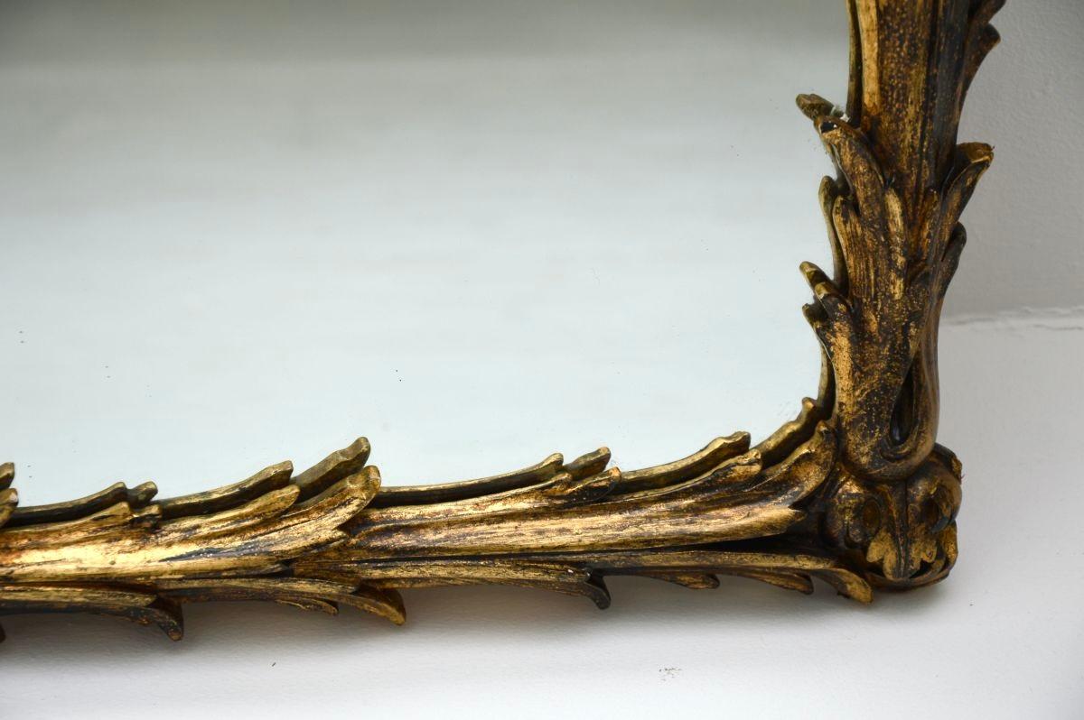 Antique Italian Gilt Wood Mirror (miroir italien en bois doré) en vente 3