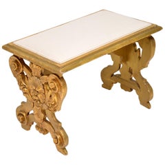 Antique Italian Giltwood Stool