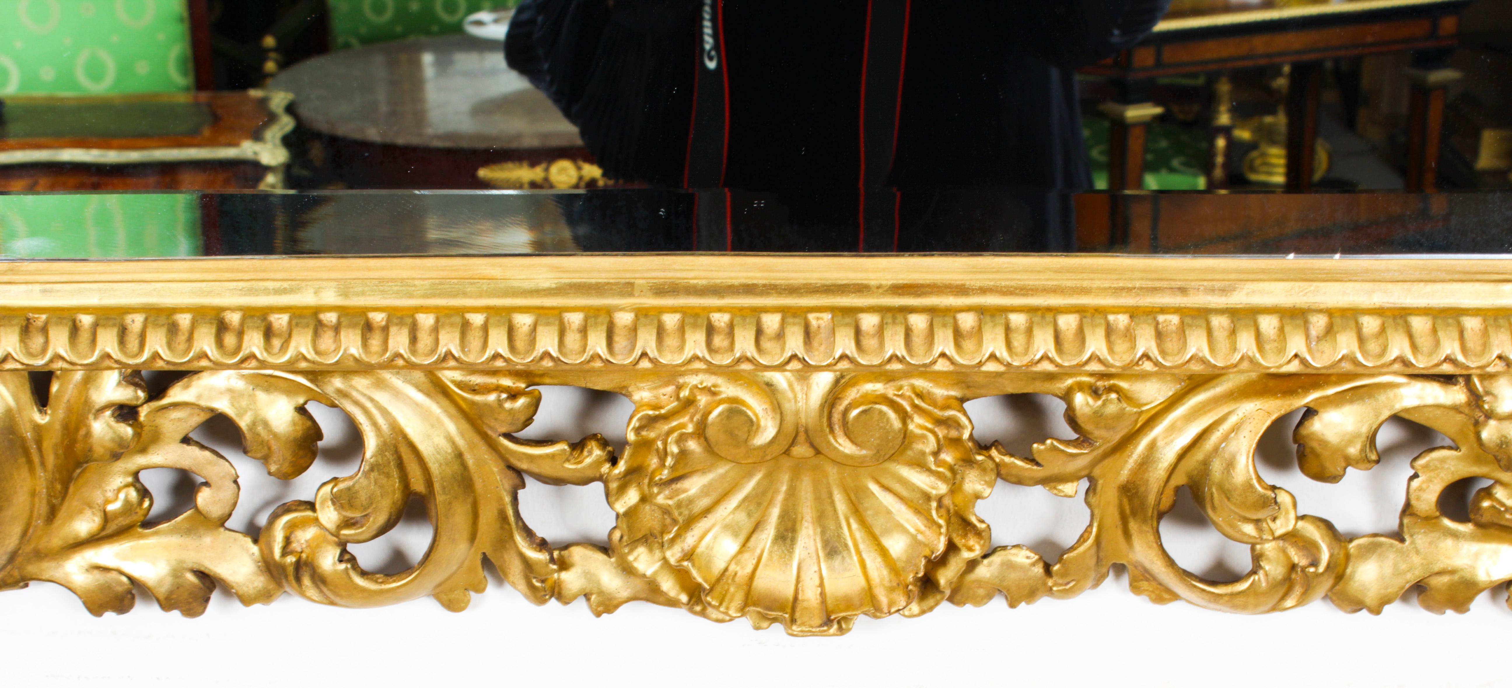 Antique Italian Giltwood Florentine Mirror 19th Century 5