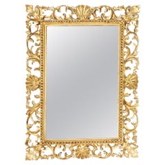 Antique Italian Giltwood Florentine Mirror 19th Century 40 x 30cm