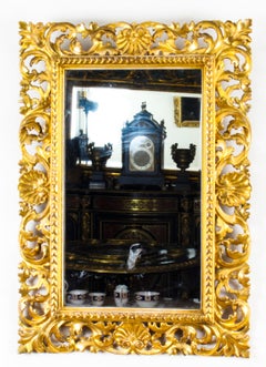 Antique Italian Giltwood Florentine Mirror, 19th Century