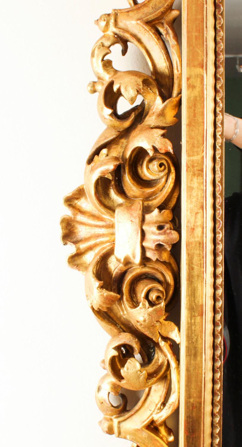 Antique Italian Giltwood Florentine Mirror 19th Century 1