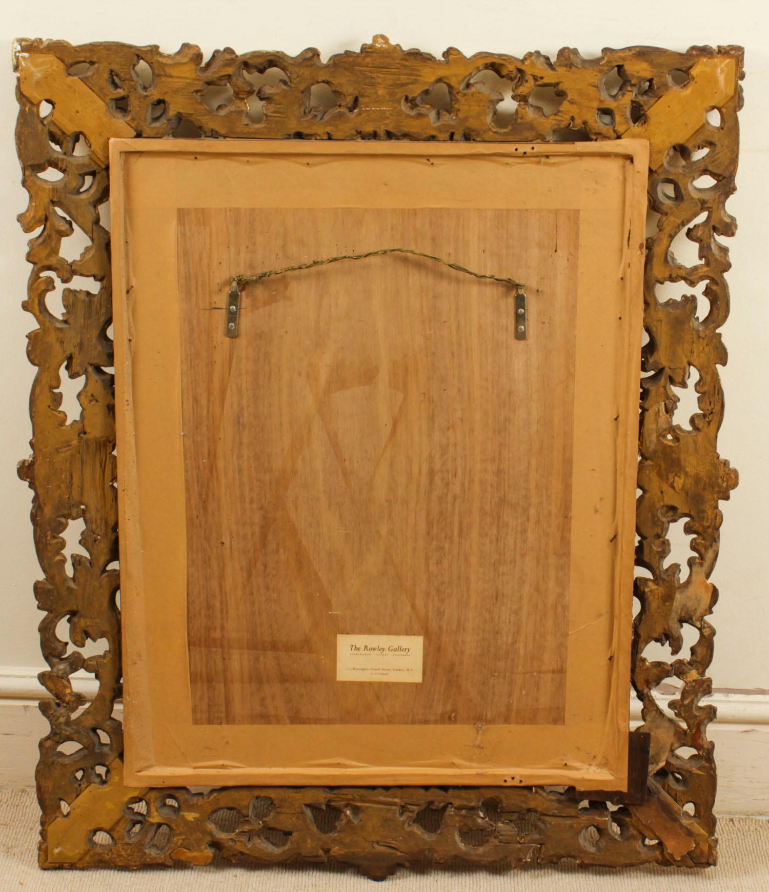 Antique Italian Giltwood Florentine Overmantle Mirror 19th Century For Sale 9