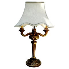 Antique Italian Giltwood Lamp