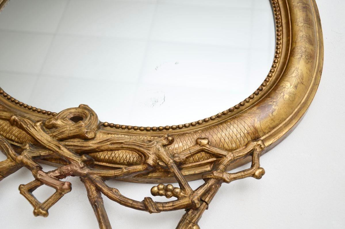 Antique Italian Giltwood Mirror For Sale 7
