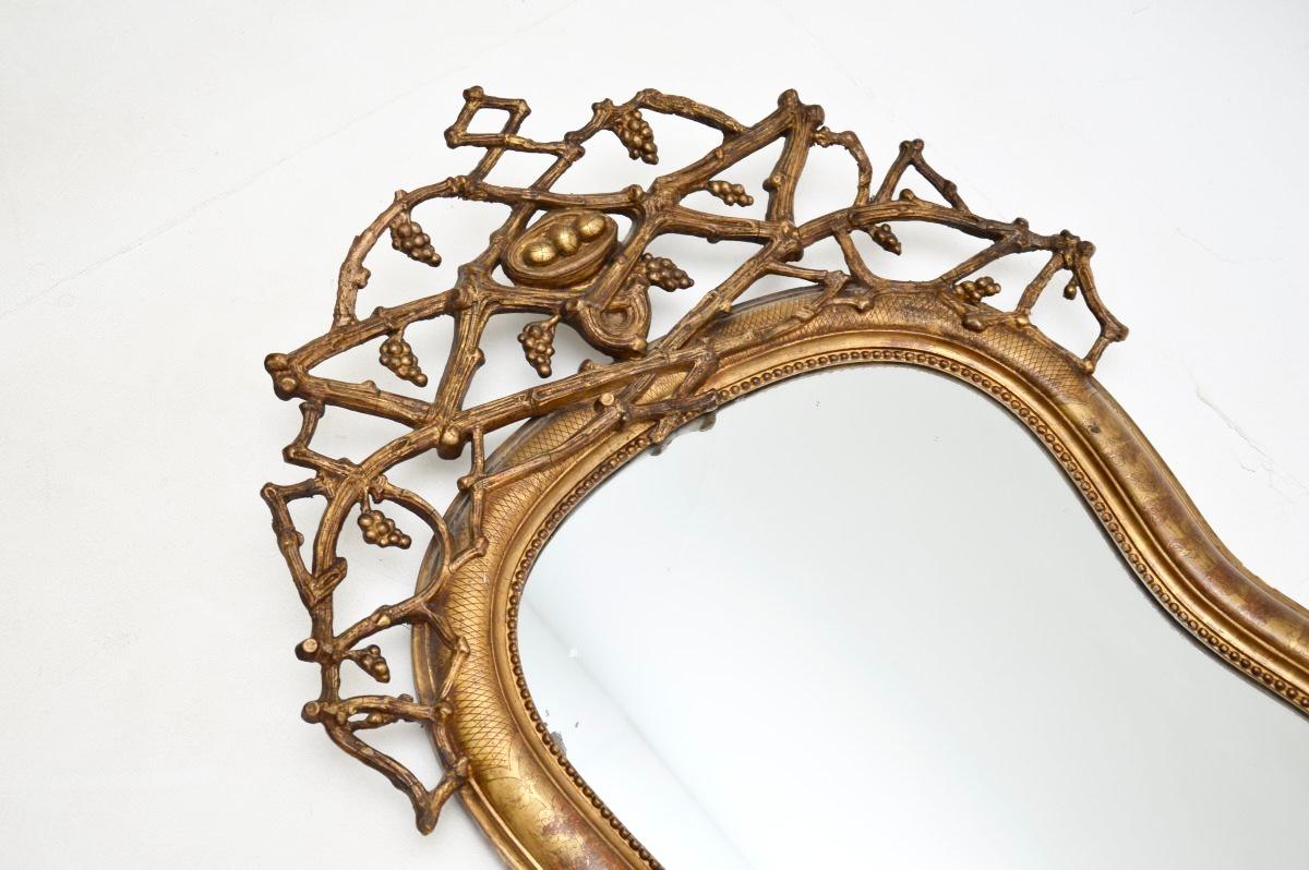 Antique Italian Giltwood Mirror In Good Condition For Sale In London, GB