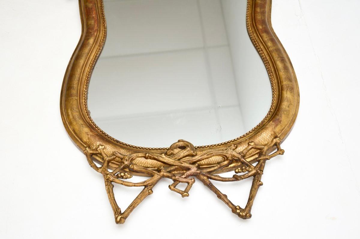 Antique Italian Giltwood Mirror For Sale 2
