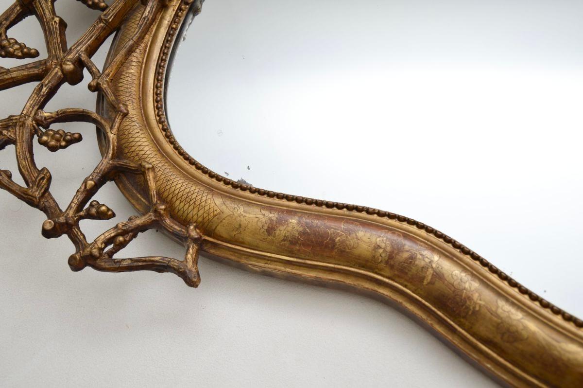 Antique Italian Giltwood Mirror For Sale 3