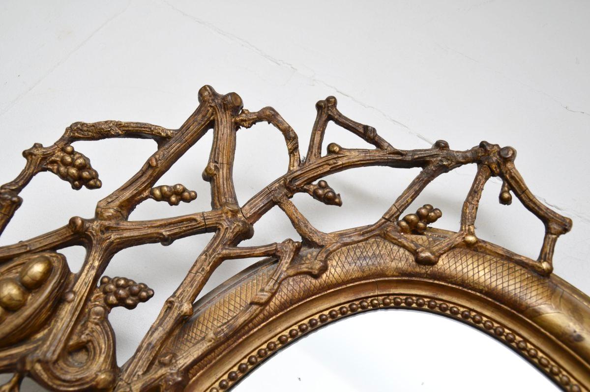 Antique Italian Giltwood Mirror For Sale 4