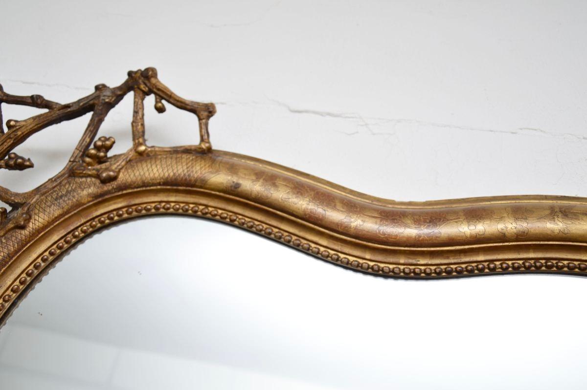 Antique Italian Giltwood Mirror For Sale 5