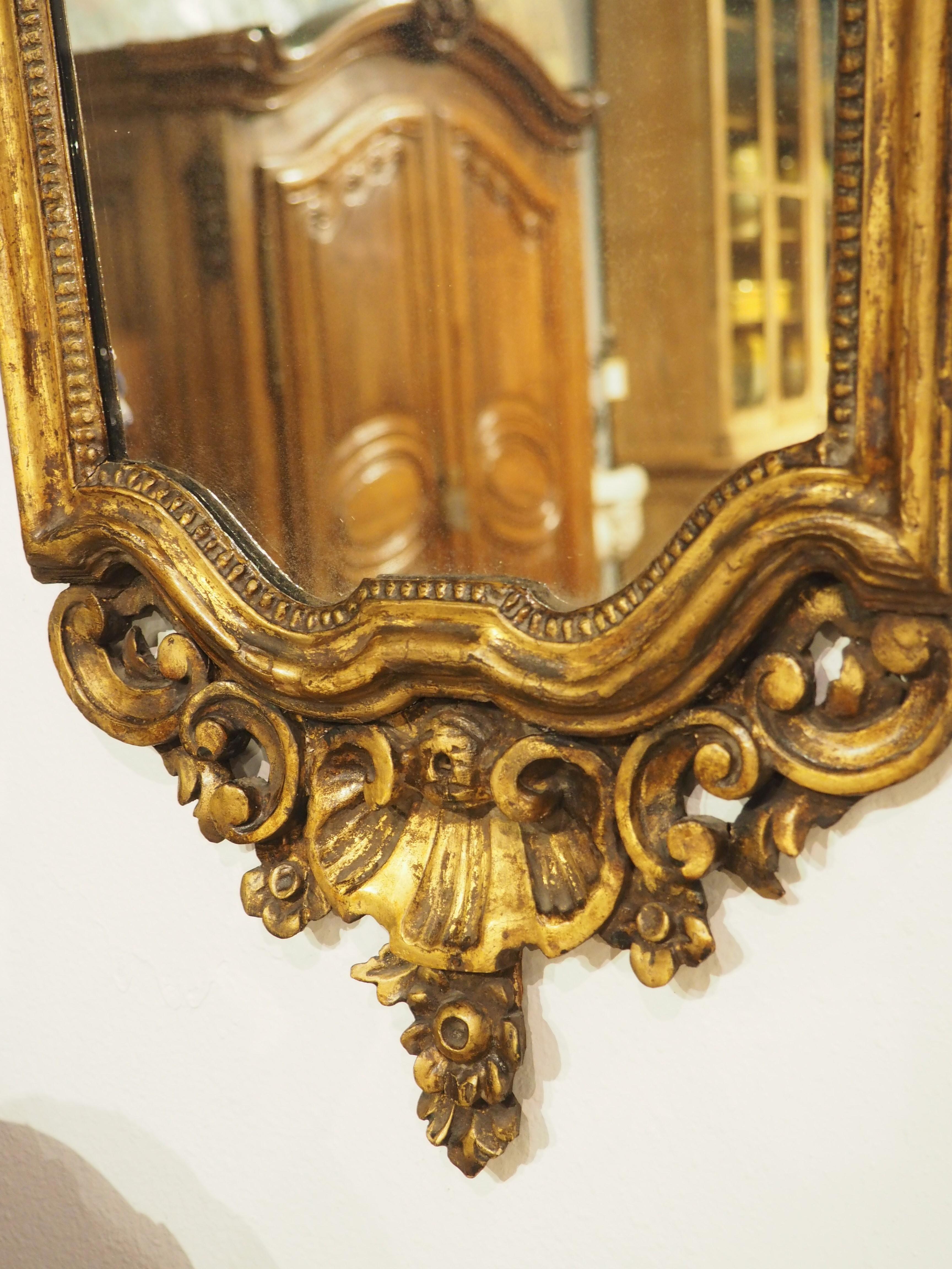 Antiker italienischer Giltwood-Spiegel, Venedig, 19. Jahrhundert im Angebot 2