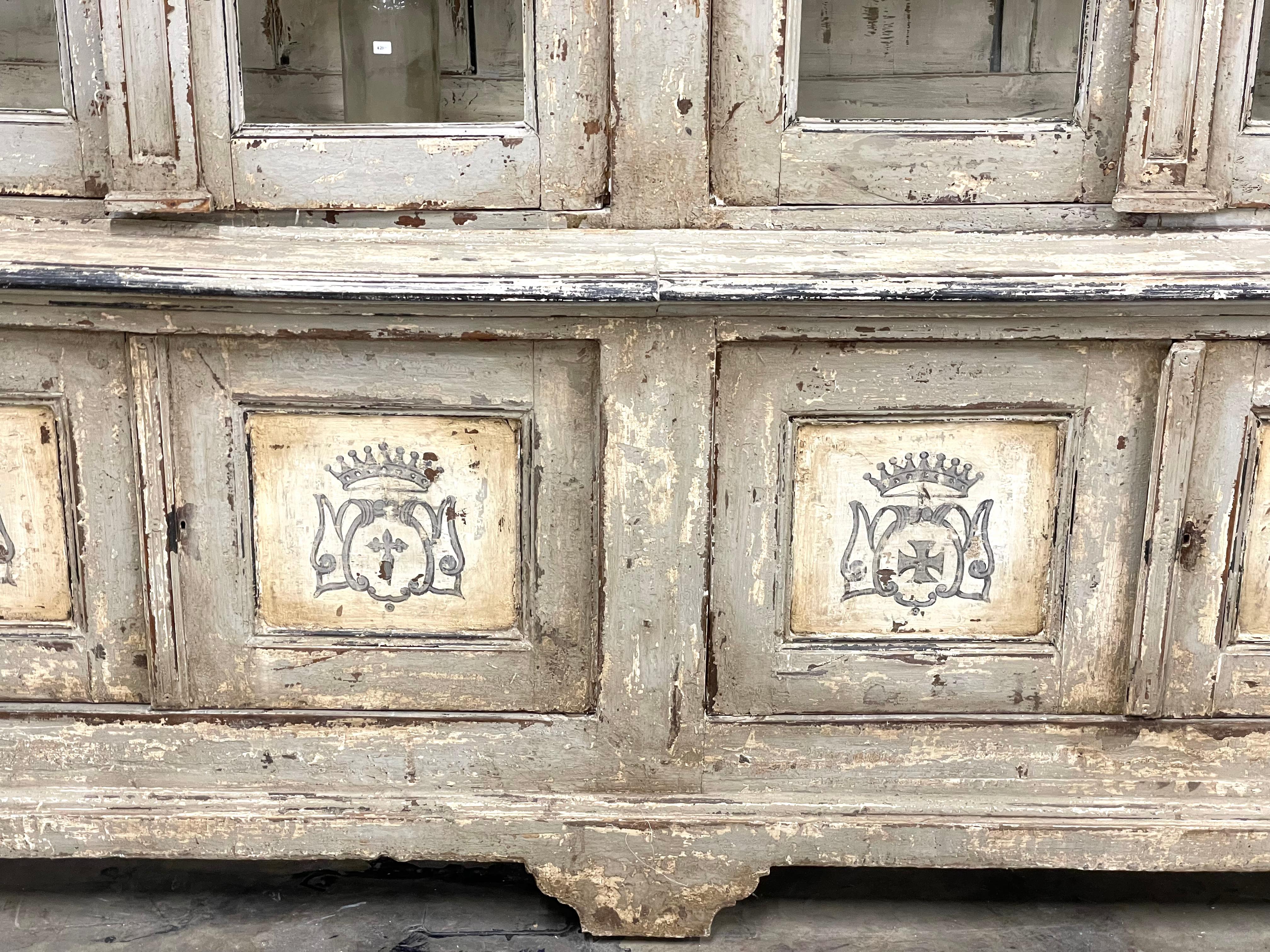 18th Century and Earlier 18th Century Italian Glazed Cabinet