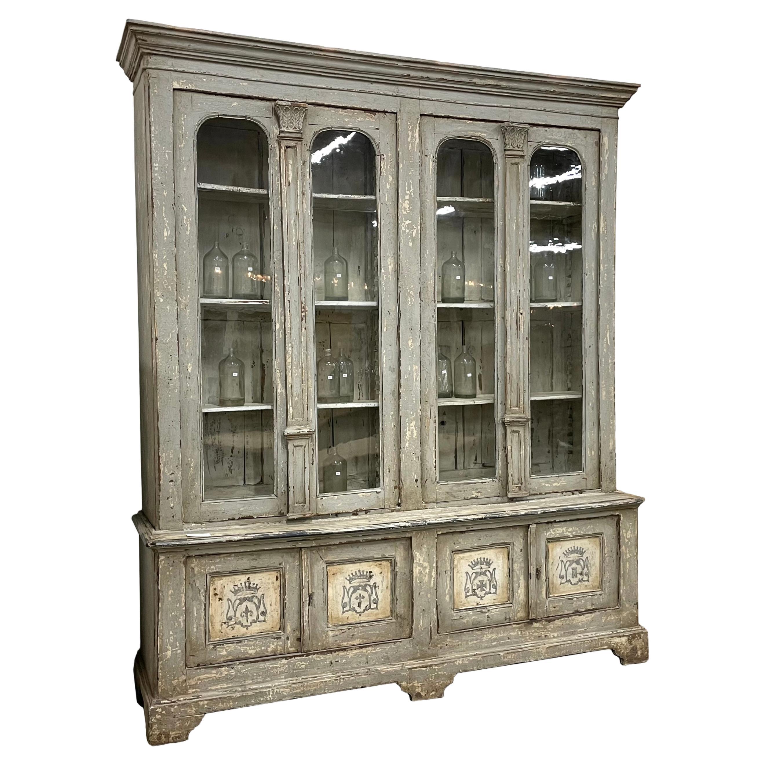 18th Century Italian Glazed Cabinet