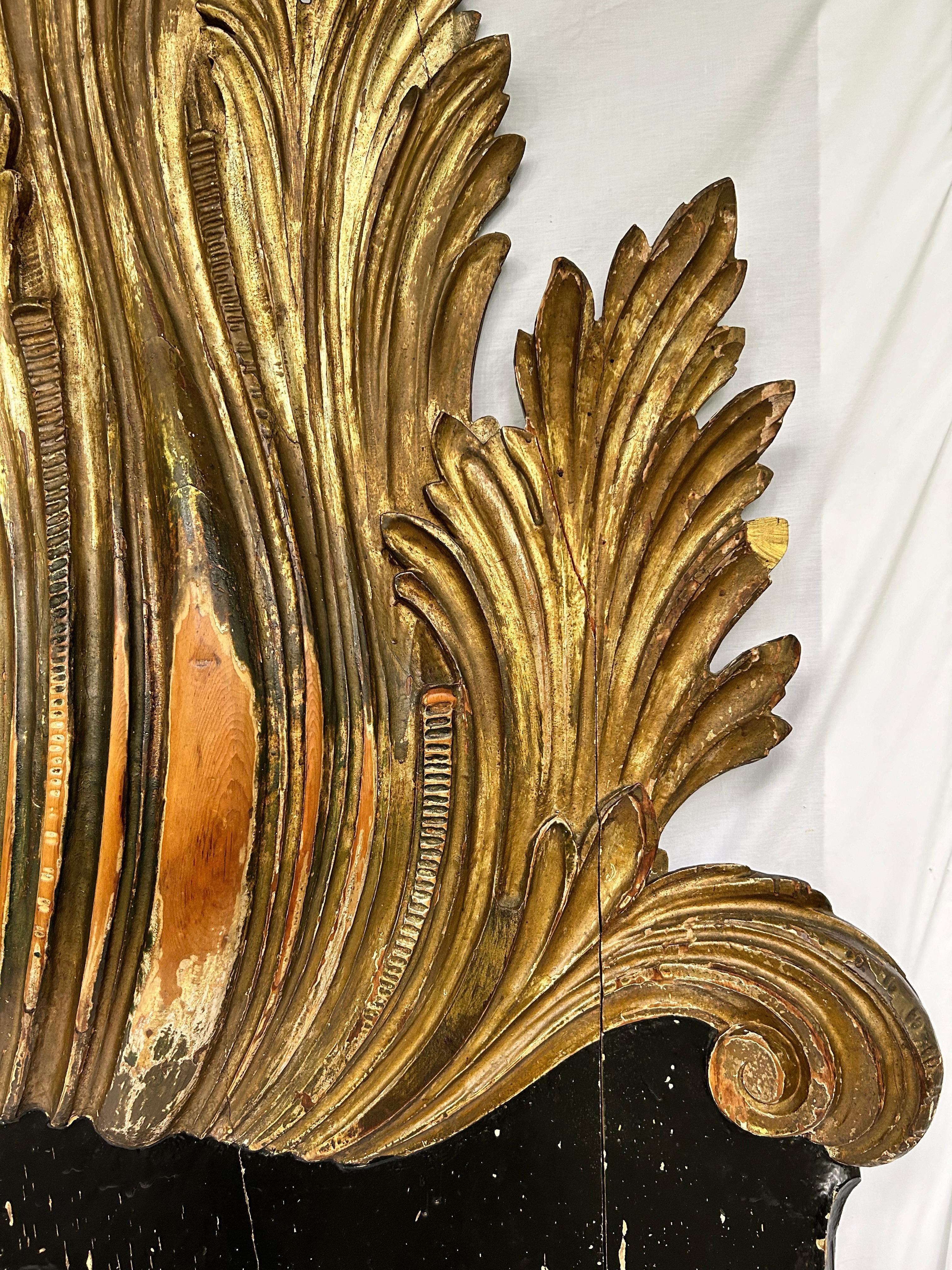 Antique Italian Gold Gilt Hand Carved Headboards Collection of Jackie Rogers NYC For Sale 7