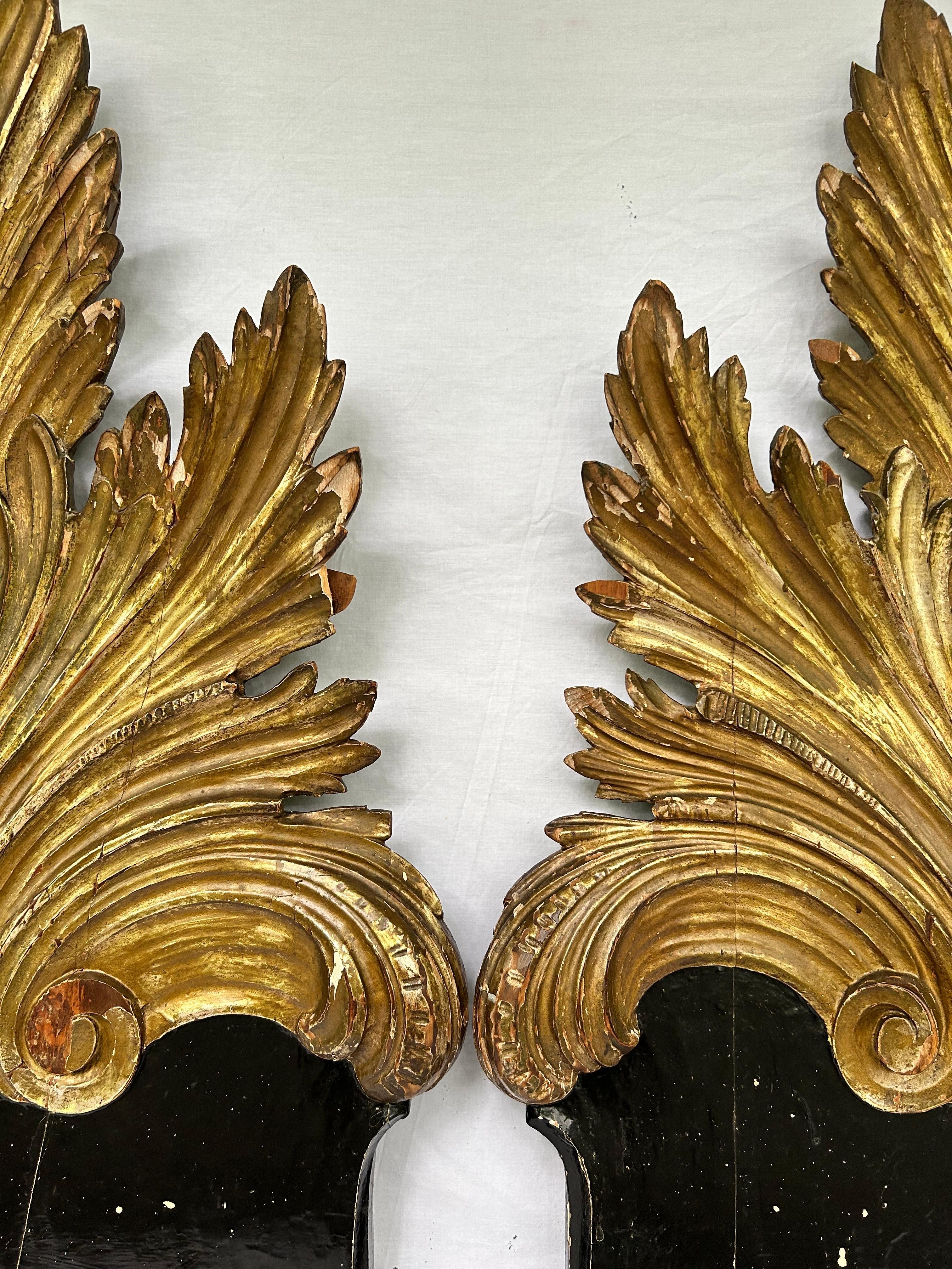 Antique Italian Gold Gilt Hand Carved Headboards Collection of Jackie Rogers NYC For Sale 10