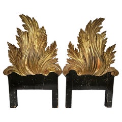 Antique Italian Gold Gilt Hand Carved Headboards Collection of Jackie Rogers NYC