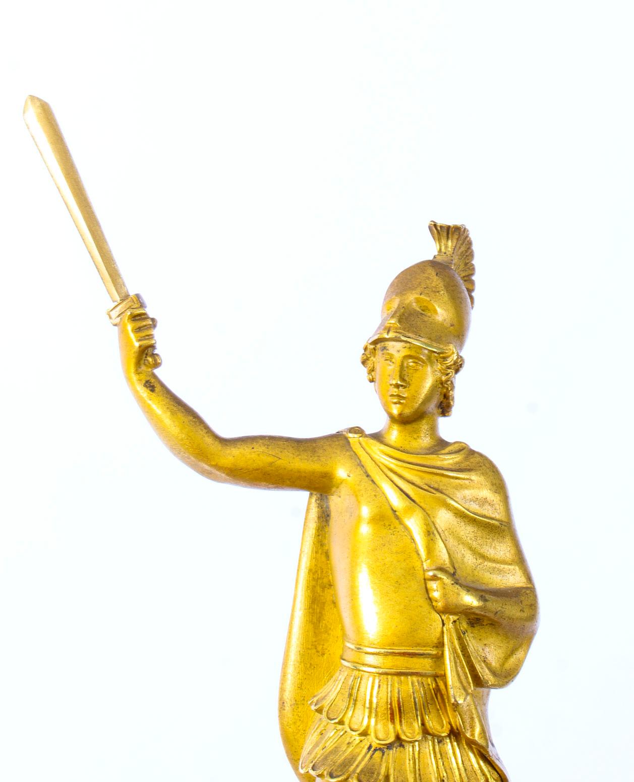 Antique Italian Grand Tour Bronze Figure of Roman Soldier, 19th Century In Good Condition In London, GB
