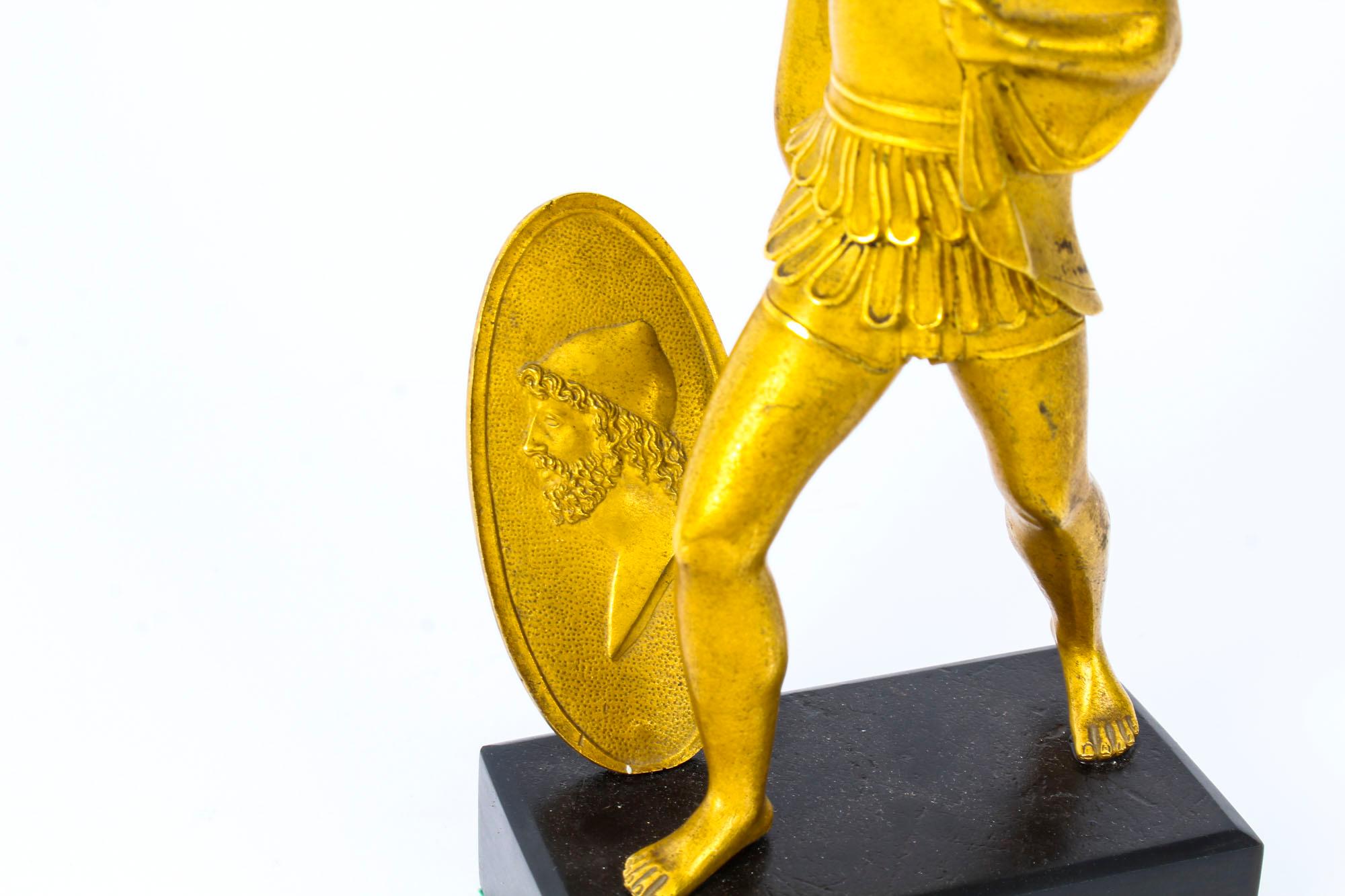 Antique Italian Grand Tour Bronze Figure of Roman Soldier, 19th Century 1