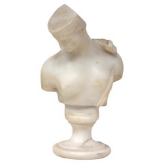 Antique Italian Grand Tour Carrara Marble Bust Psyche Of Capua
