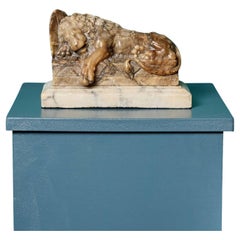 Antique Italian Grand Tour Sculpture of Lion of Lucerne