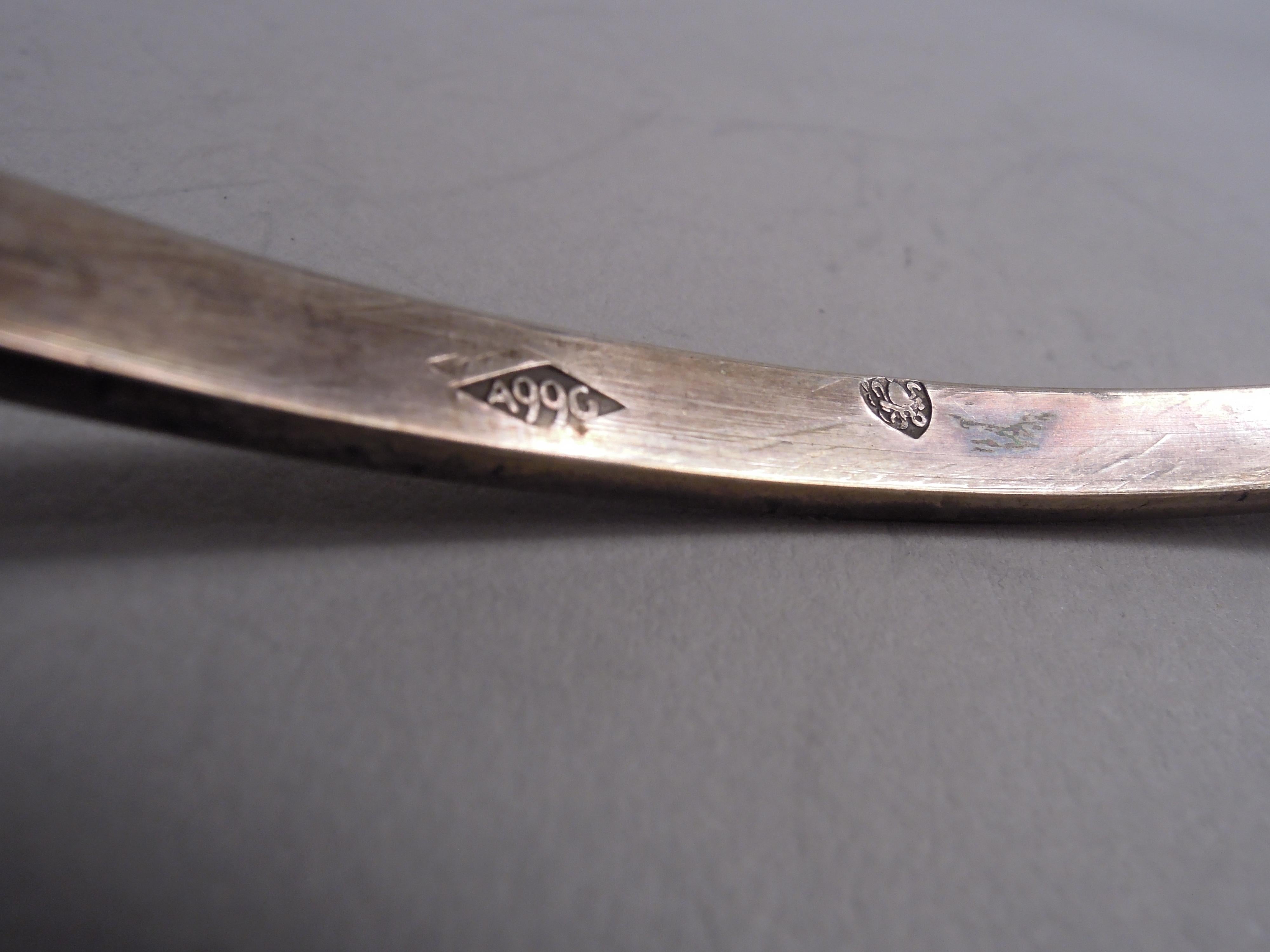 Ancienne lampe à huile en argent du Grand Tour d'Italie par Angelo Giannotti en vente 5