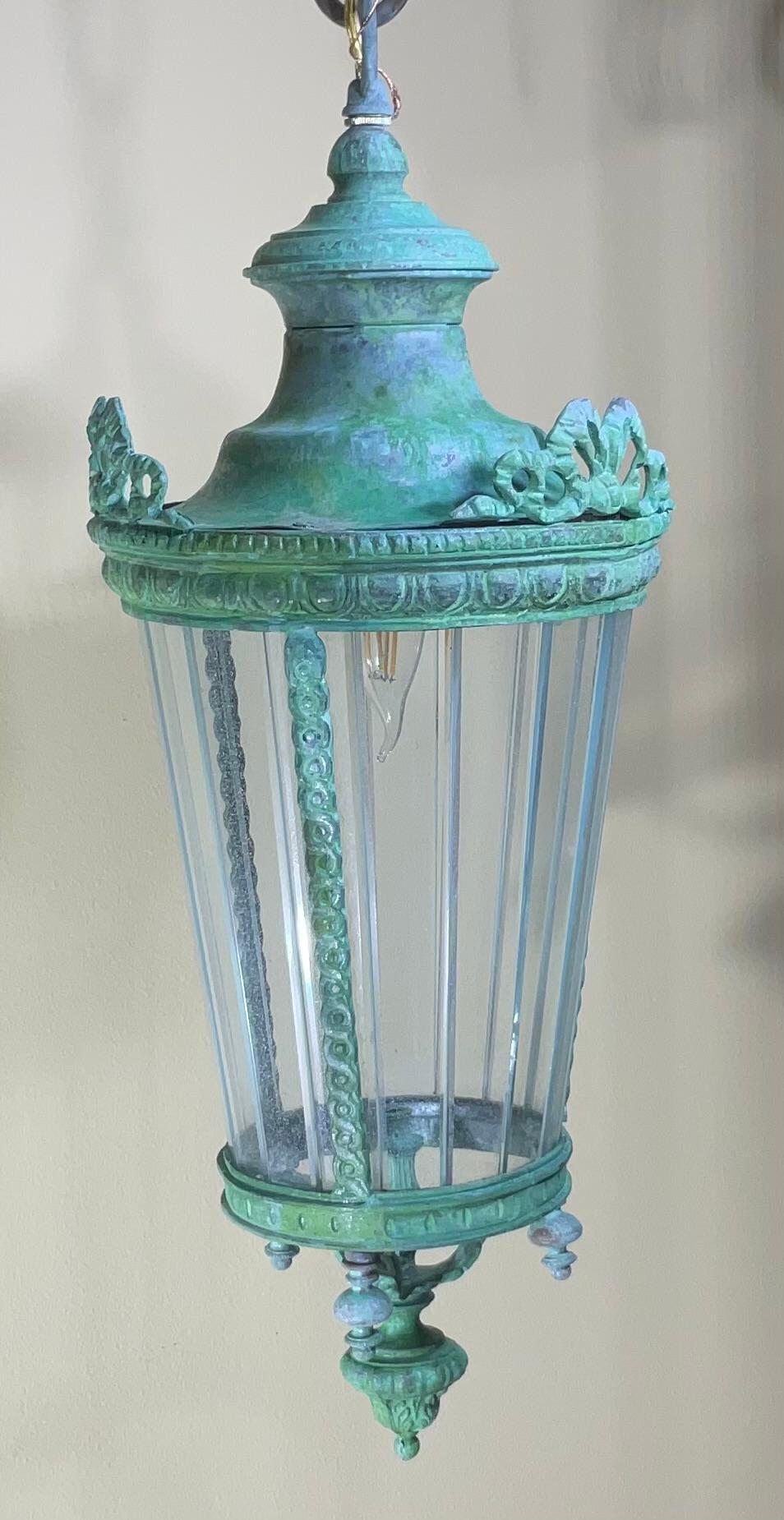 Antique Italian Hanging Lantern or Pendent  For Sale 4