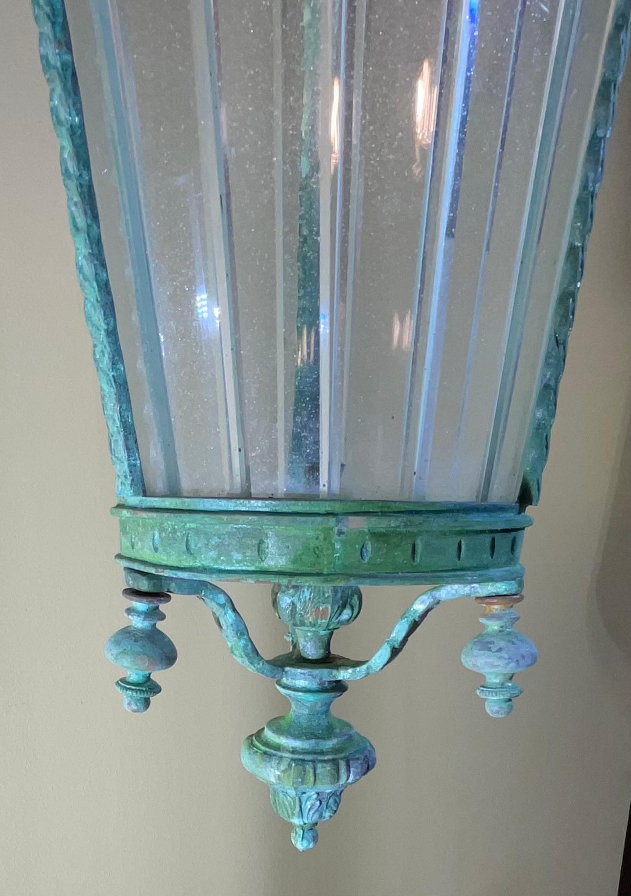 Early 20th Century Antique Italian Hanging Lantern or Pendent  For Sale
