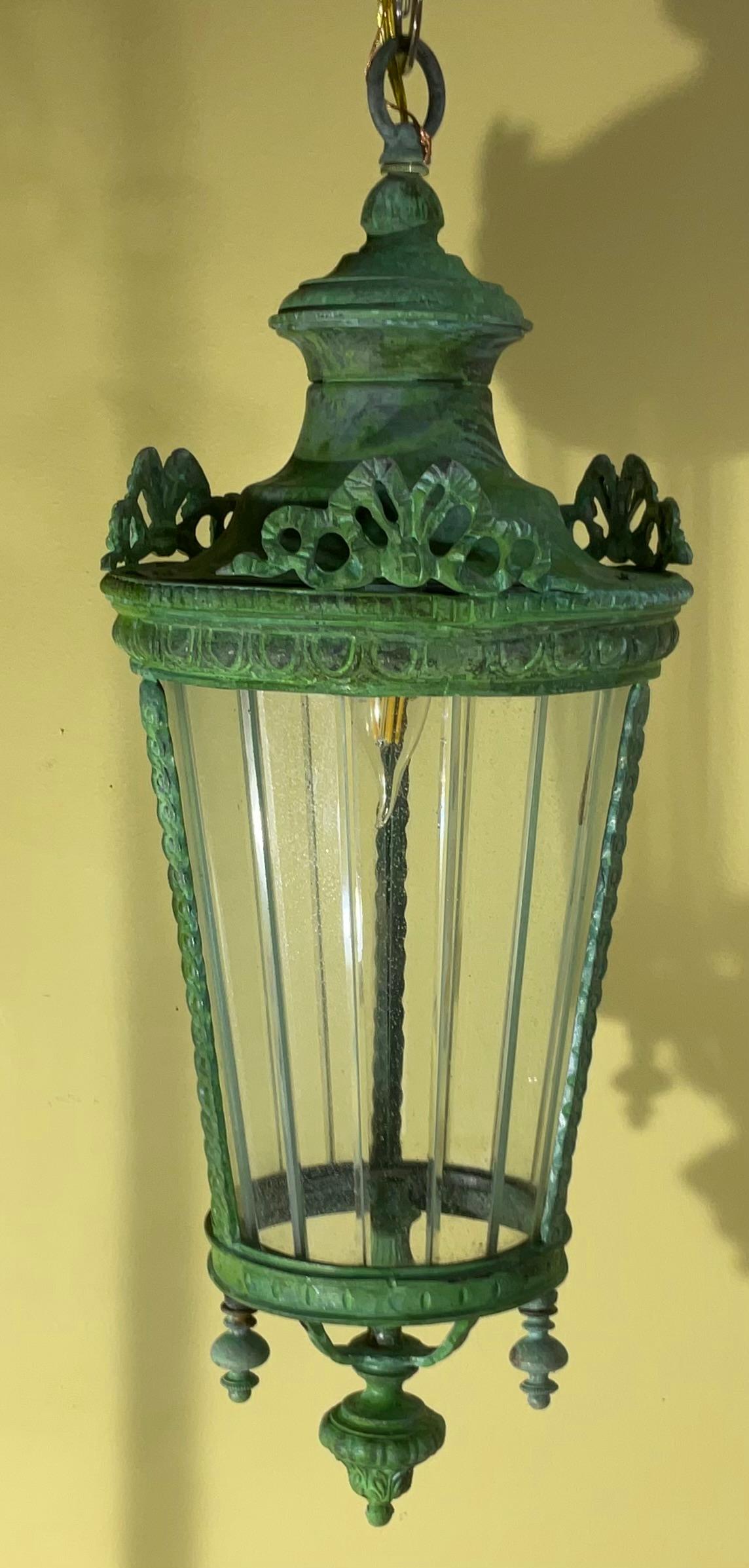 Antique Italian Hanging Lantern or Pendent  For Sale 1