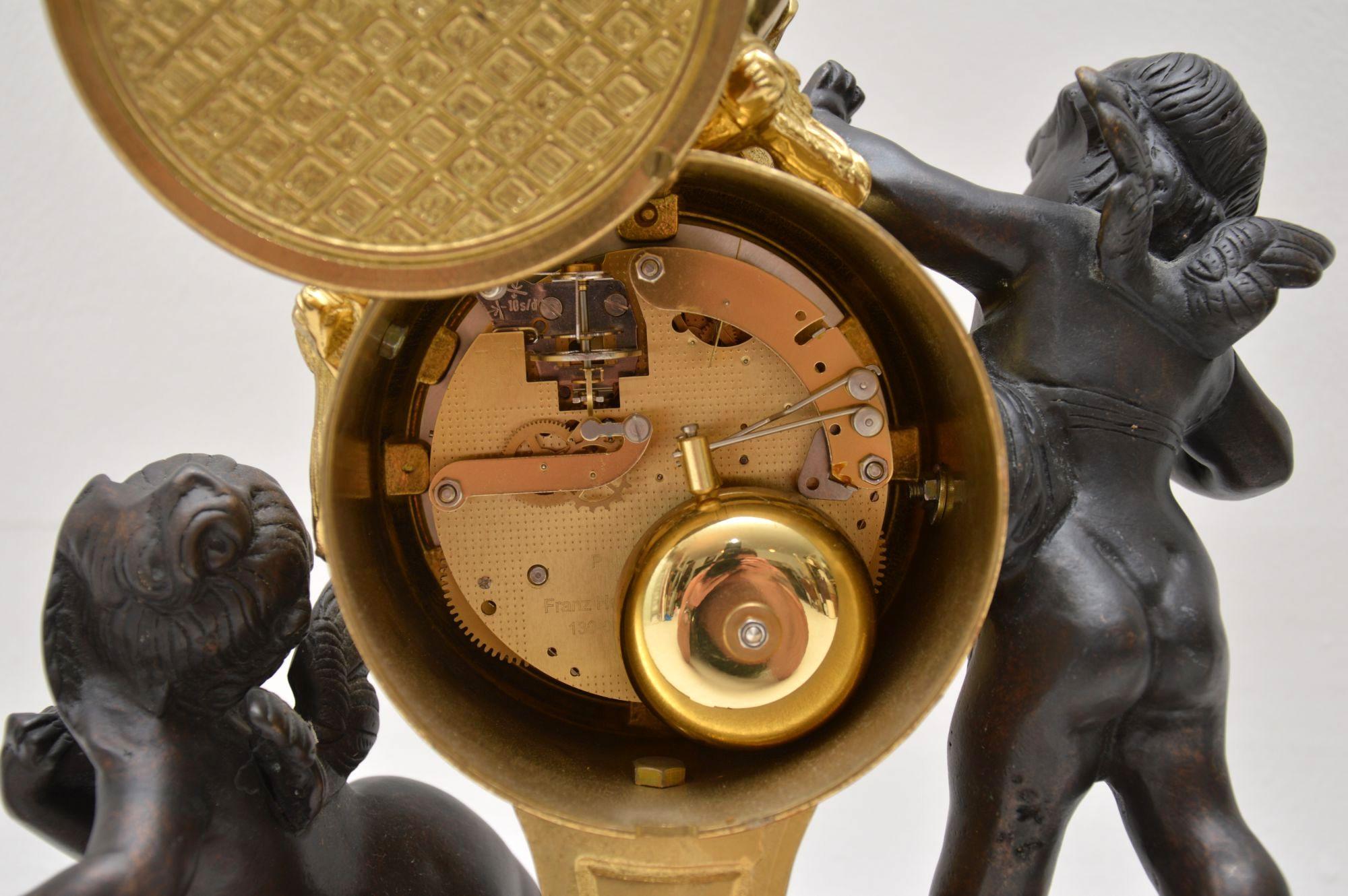 Antique Italian Imperial Mantel Clock and Candelabra 3