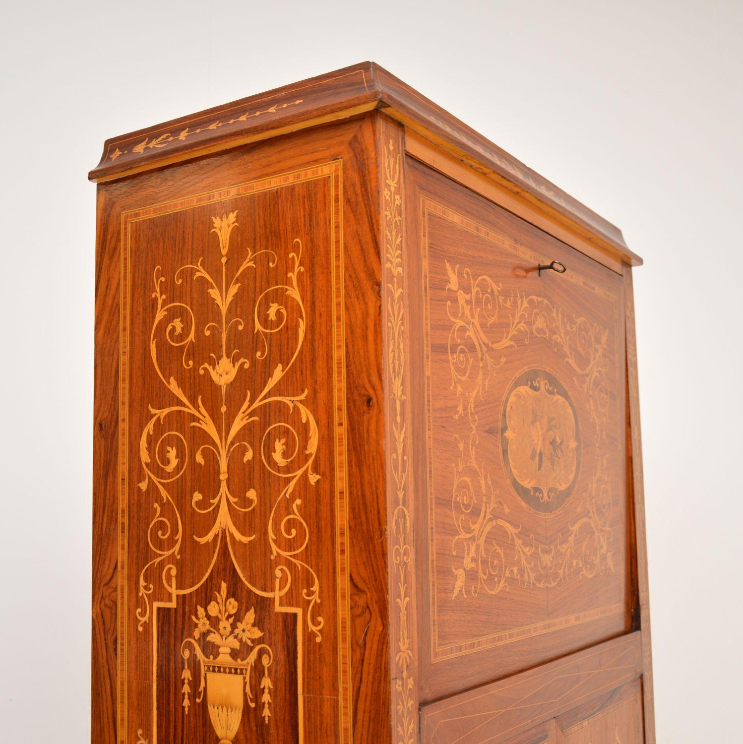 Inlay Antique Italian Inlaid Drinks Cabinet