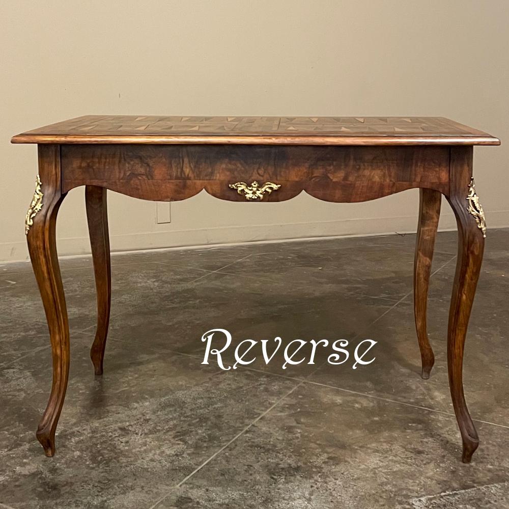 Antique Italian Inlaid Walnut Game Table For Sale 8