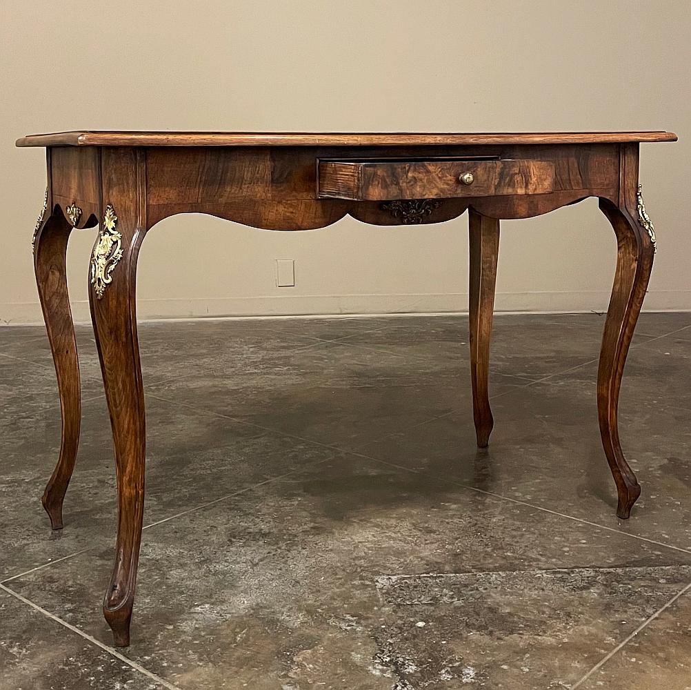 Antique Italian Inlaid Walnut Game Table For Sale 1