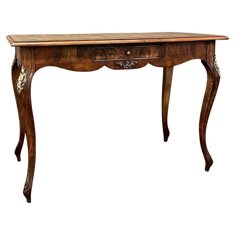 Antique Italian Inlaid Walnut Game Table For Sale at 1stDibs