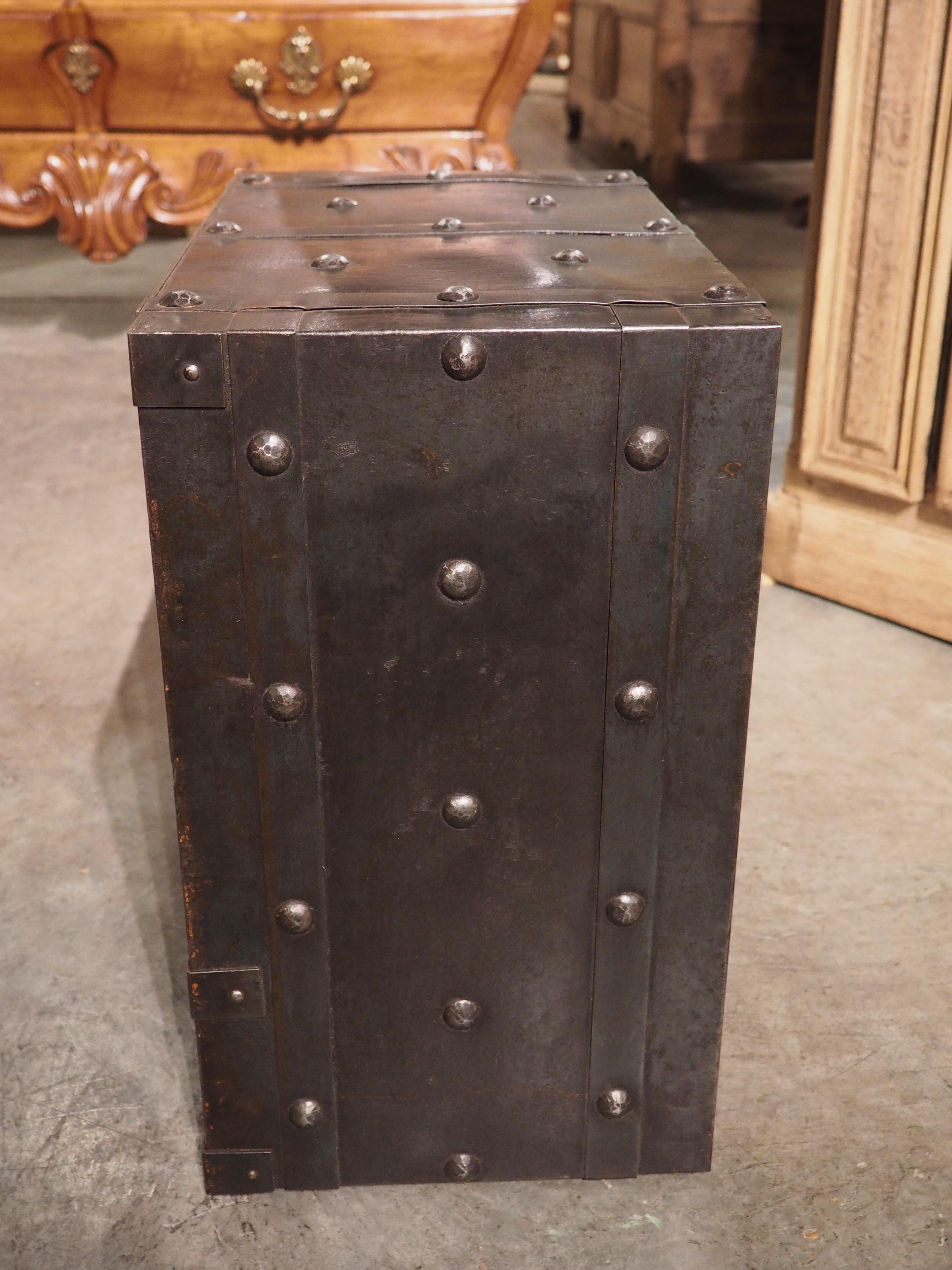 Antique Italian Iron Plated Safe, Circa 1840 4
