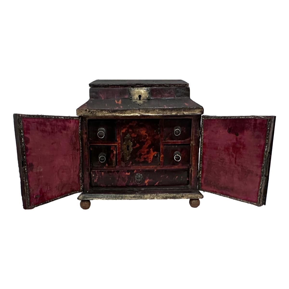 Wood Antique Italian Jewelry Box For Sale
