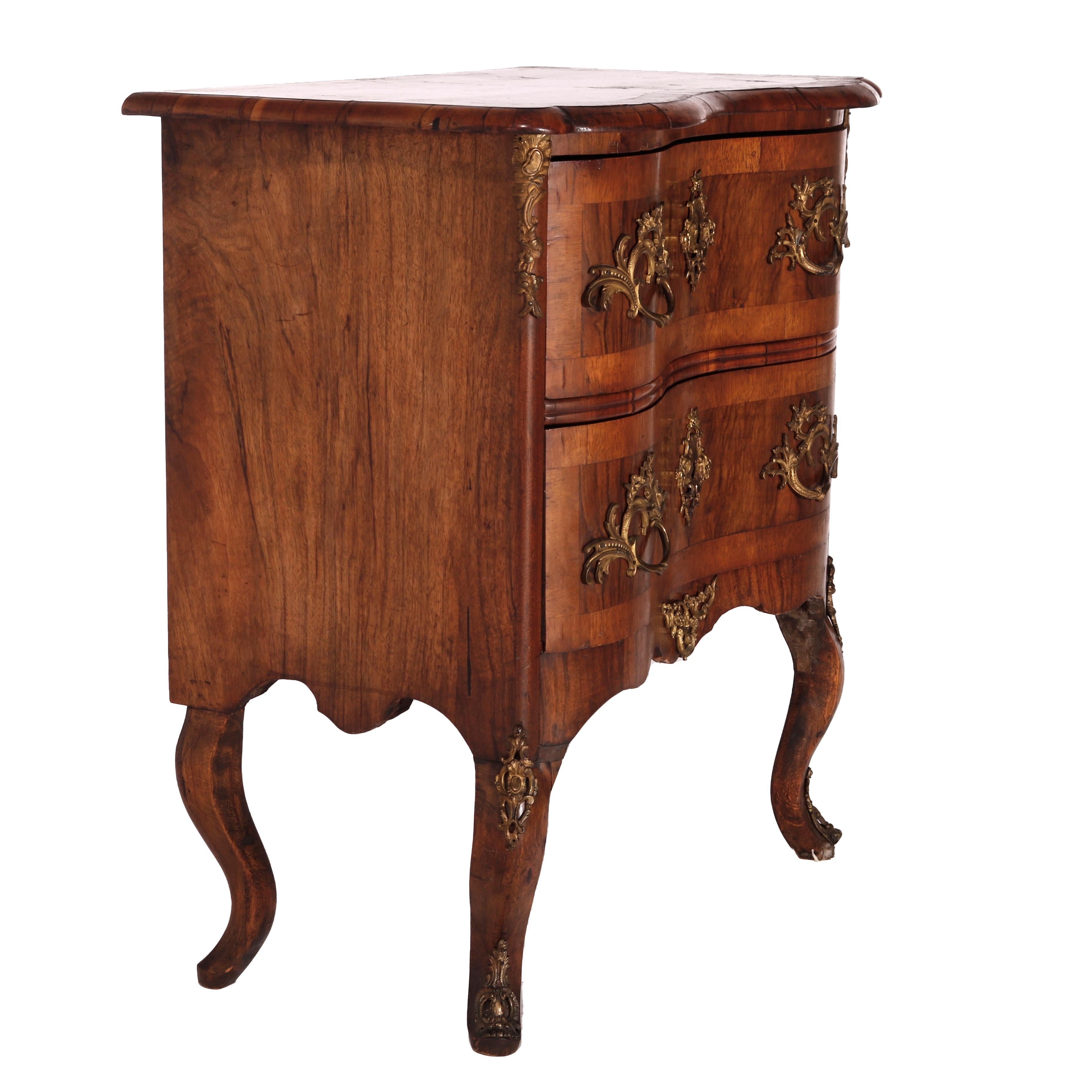  Antique Italian Kingwood, Satinwood & Burl Chest with Ormolu Mounts Late 18th C For Sale 5