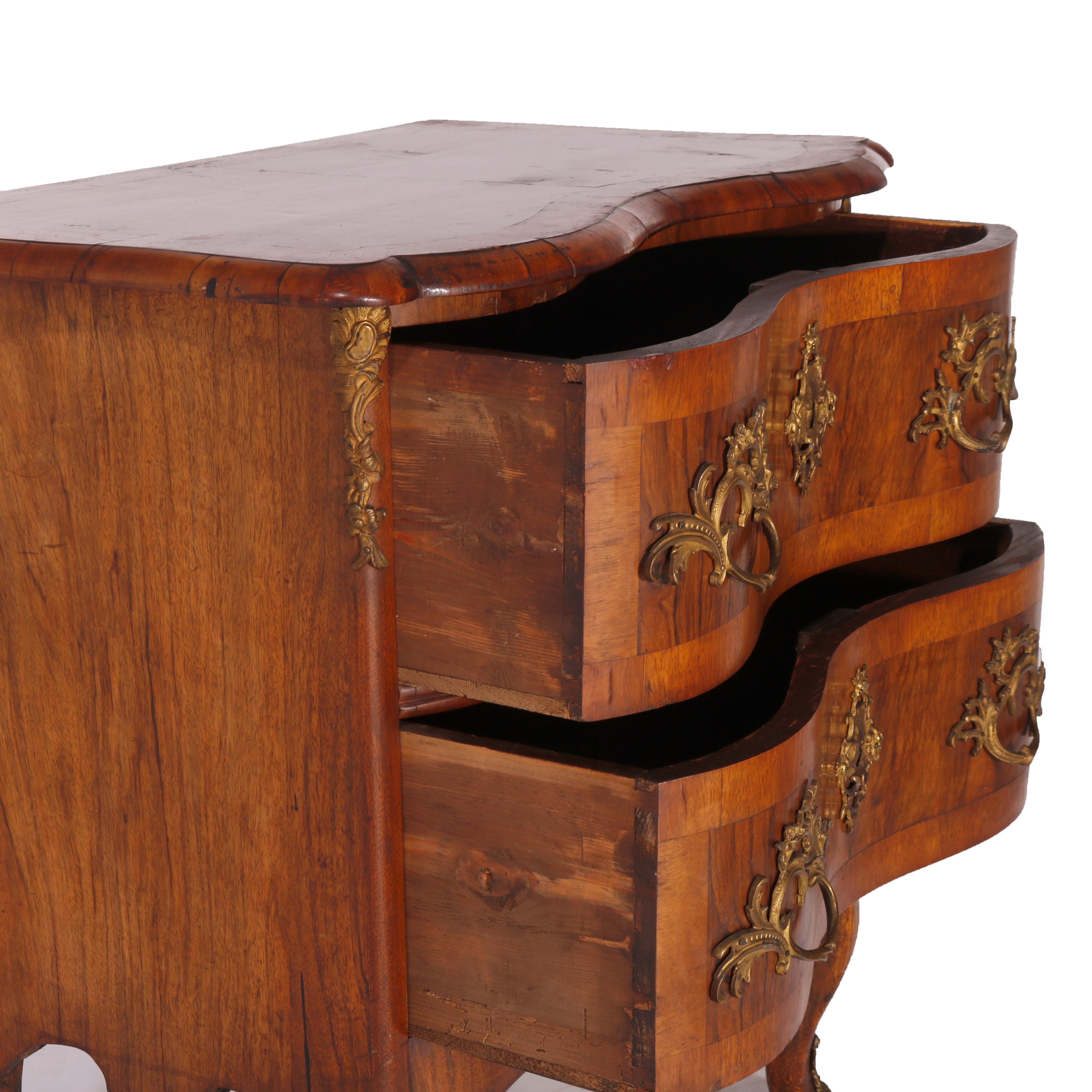  Antique Italian Kingwood, Satinwood & Burl Chest with Ormolu Mounts Late 18th C For Sale 6