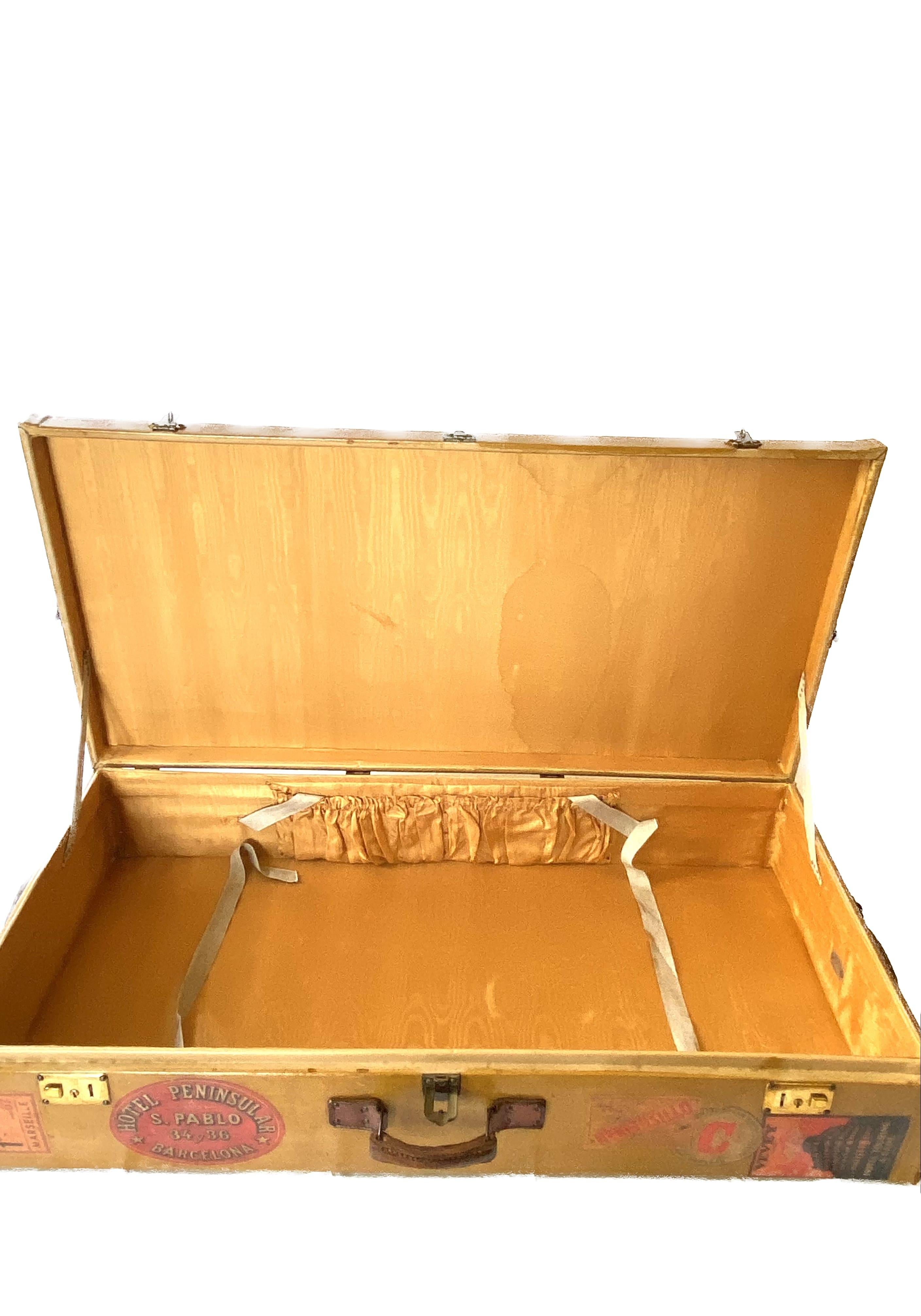 Antikes italienisches Leder-Reisegehäuse, frühes XX. Jahrhundert im Angebot 4