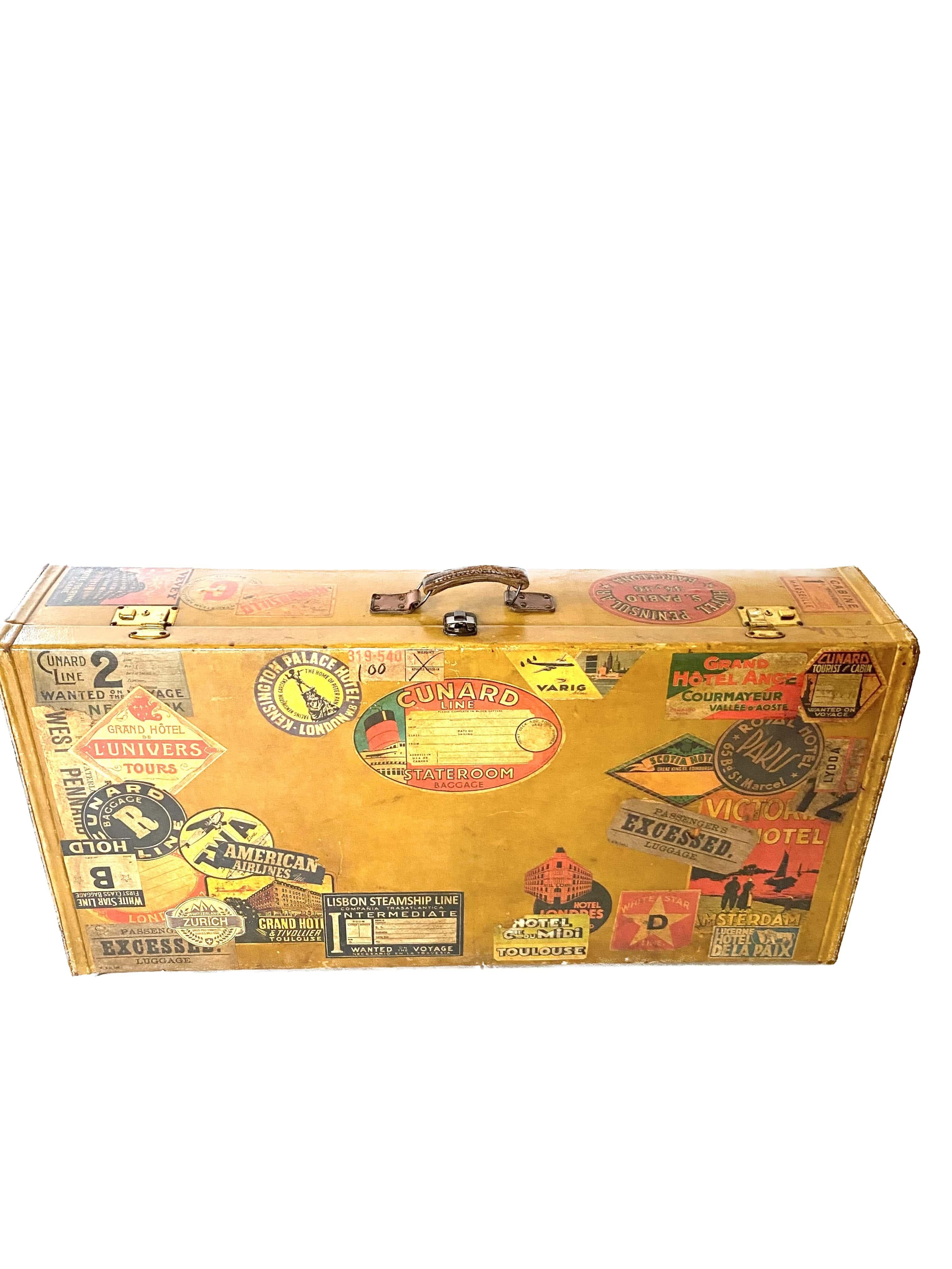 Antique Italian Leather Travel Case, Early 20th Century For Sale 1