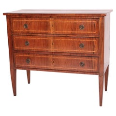 Antique Italian Louis XVI Style Walnut Chest of Drawers