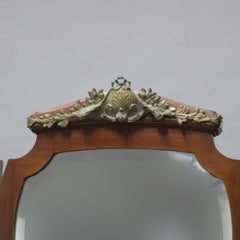 Antique Italian Mahogany, Burl, Ormolu and Marble-Top Dresser by Carlo Ponzini