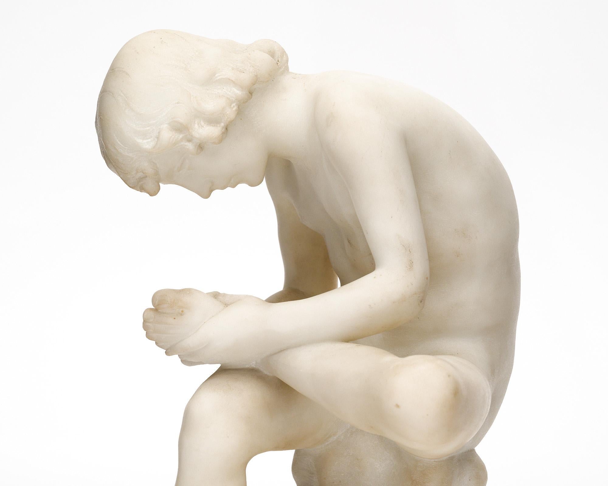 Antique Italian Marble “Ascanius“ Statue For Sale 4