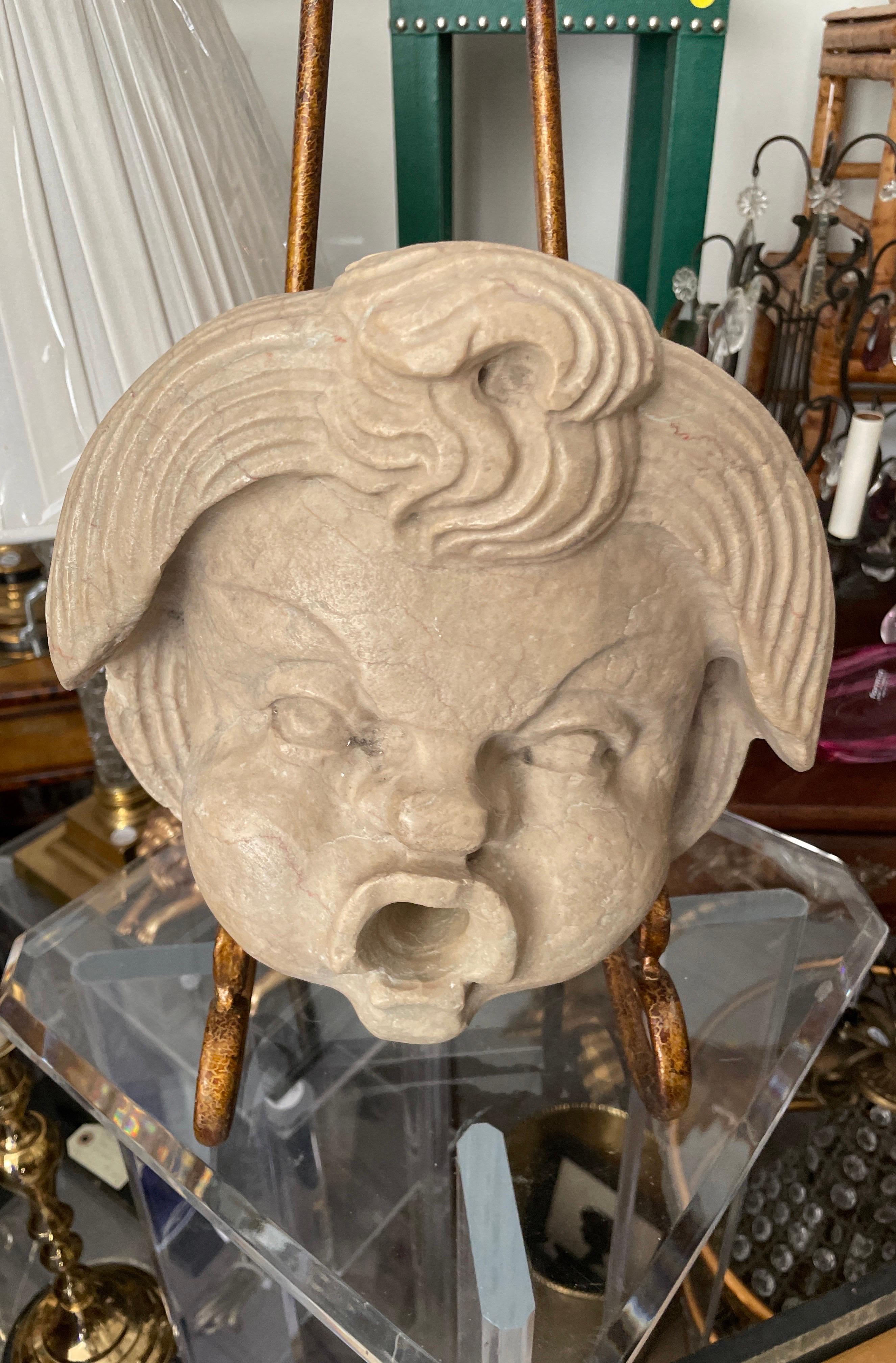 Relleno de fuente de mármol italiano antiguo siglo XIX en venta