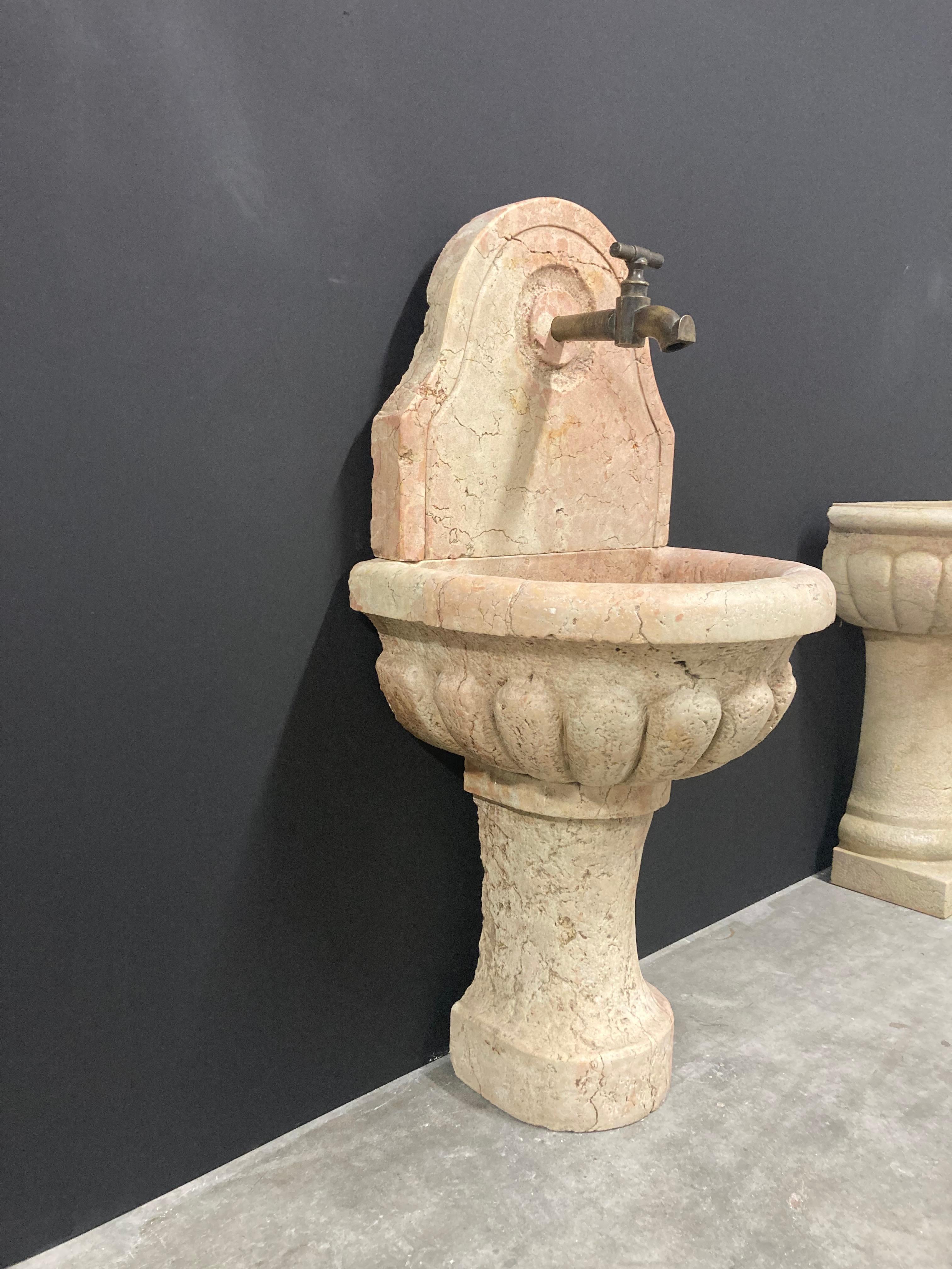 Antique Italian Marble Fountain 5