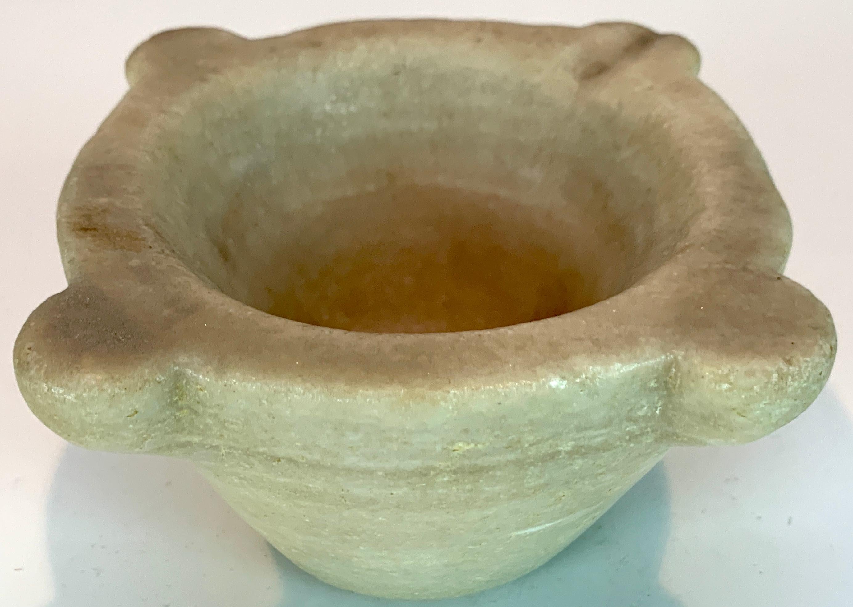 Antique Italian Marble Mortar and Pestle In Good Condition In West Palm Beach, FL