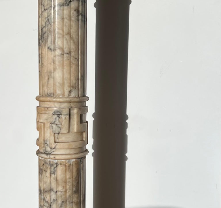 Antique Italian Marble Pedestal, Late 19th Century at 1stDibs