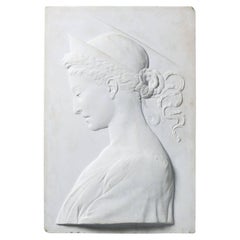 Antique Italian Marble Plaque of St. Helena