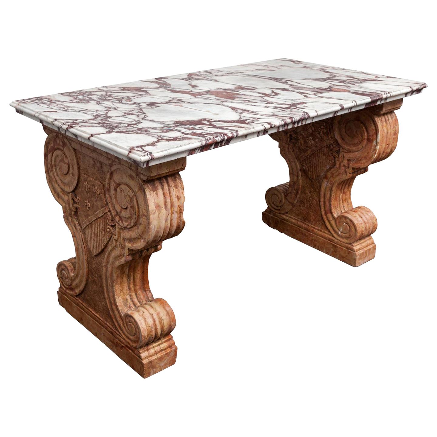 Antique Italian Marble Table