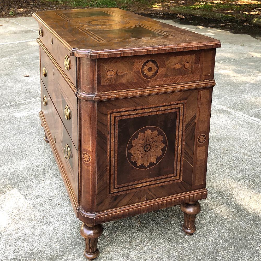 Antique Italian Marquetry Commode 1